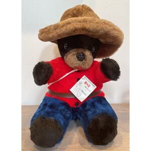 Large 15” Tall - Mountie Bear Plush by Mara - Canadian RCMP - Great Colors!